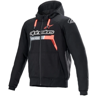 Image de Alpinestars Chrome Ignition Hoodie noir / rouge fluo M