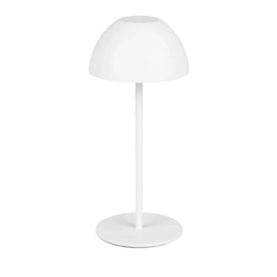 Afbeelding van REALITY ORTIZ Tafellamp Wit mat incl. 1x SMD 2 W AAN/UIT touch Sensor dimmer USB aansluiting Geheugenfunctie Oplaadbaar Snoerloos Buitenlamp IP44