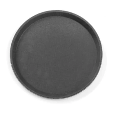 Afbeelding van Hendi Dienblad Rond Zwart Antislip Horeca Ø41x(H)2cm