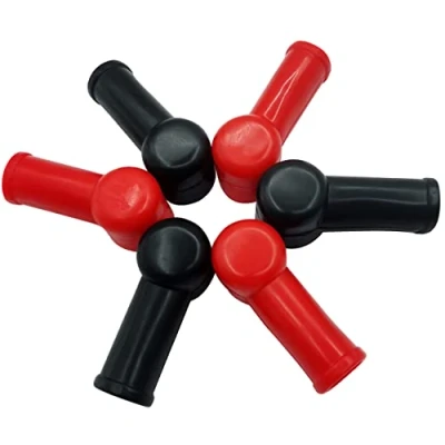 Afbeelding van HuaLiSiJi Couvercle de Borne Positif et Négatif Cache Bornes Batterie, pour Moto Voiture Camion Marine Bateau Camping Car (6 pièces)