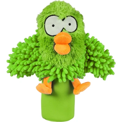 Afbeelding van Coockoo Speelgoed Voor Dieren Hond Oohoo Bottle Squeaker 27cm Groen 1st