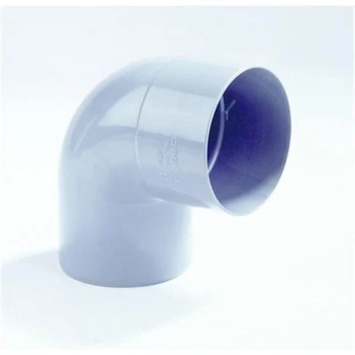 Afbeelding van Dyka Bocht 1x mof spie 87.5 PVC grijs keurmerk BRL2012 70mm