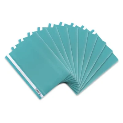 Image de Lot de 10 chemises en plastique A4 ELBA 100742 Moderne 31 x 22,8 0,3 cm Turquoise.