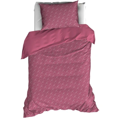 Afbeelding van De Witte Lietaer Dekbedovertrek Birds Lilac Eenpersoons 140 x 200/220 cm Flanel