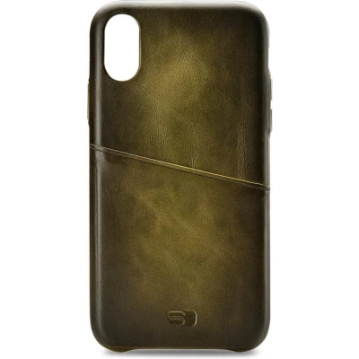 Afbeelding van Senza Desire Leather Cover with Card Slot Apple iPhone XR Burned Olive