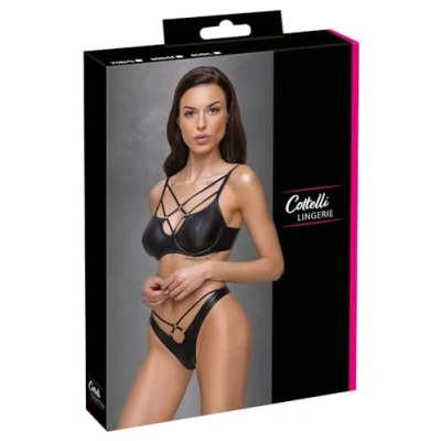 Afbeelding van BH Set Matte Look Zwart