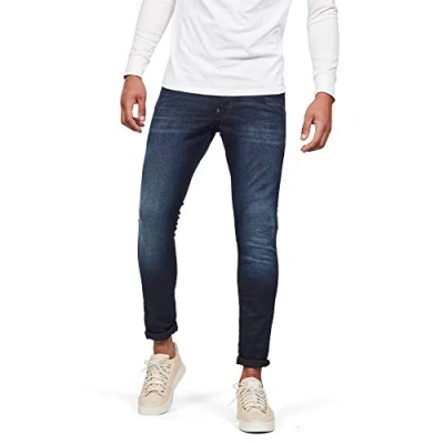 Image de G Star RAW Homme Jeans Revend Skinny jeans, Bleu (Dk Aged 6590 89), 38W / 32L