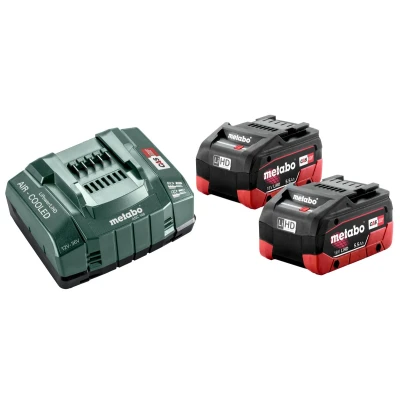 Afbeelding van Metabo 685122000 18V Li Ion Accu En Lader (2x 5,5Ah accu)