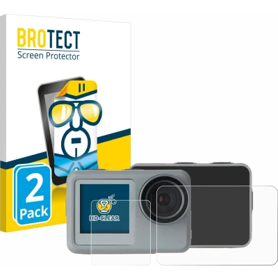 Afbeelding van BROTECT Screenprotector voor Rollei Actioncam 9s Plus Folie Beschermfolie transparant (2 Stuks)