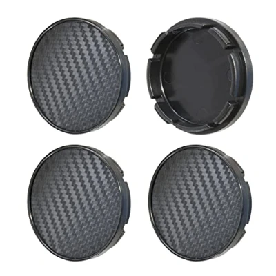 Afbeelding van Born 1 Set van 4 carbon naafdoppen 55 mm zwart