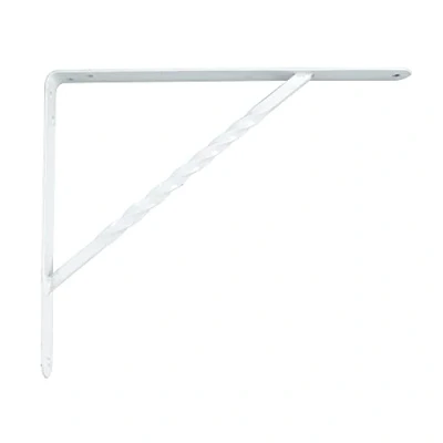 Afbeelding van AMIG Plankdrager/steun/beugel Spiraal metaal wit H250 x B200 mm Tot 225 kg boekenplank steunen