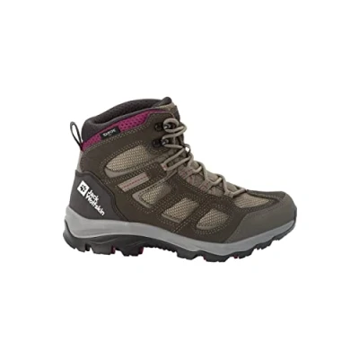 Afbeelding van Jack Wolfskin Vojo 3 Texapore Mid W dames wandelschoenen, bordeauxrood, 41 EU, bordeauxrood kaki