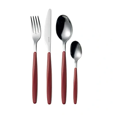 Afbeelding van Guzzini My Fusion bestekset, 24 delig, rood, 16,8 x 7,5 H 25,5 cm