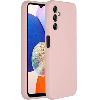Afbeelding van Accezz Hoesje Geschikt voor Samsung Galaxy A14 (5G) Siliconen Liquid Silicone Backcover Roze