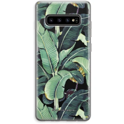 Afbeelding van hoesje geschikt voor Samsung Galaxy S10 Plus Bananenbladeren Soft Cover Telefoonhoesje Bescherming aan alle Kanten en Schermrand