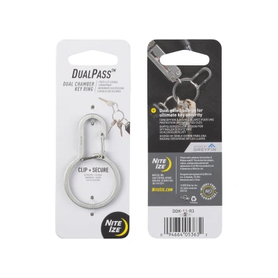 Afbeelding van Nite Ize DualPass Sleutelring Zilver