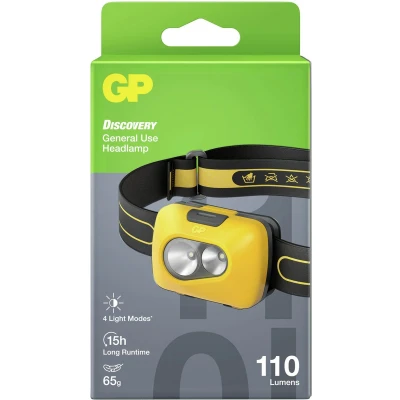Afbeelding van GP Discovery GPDISHLCH42BL990 Hoofdlamp LED werkt op batterijen 110 lm 15 h