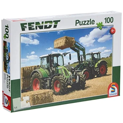 Image de Puzzle Schmidt Fendt 724, 716 avec chargeur frontal Cargo, 100 pièces