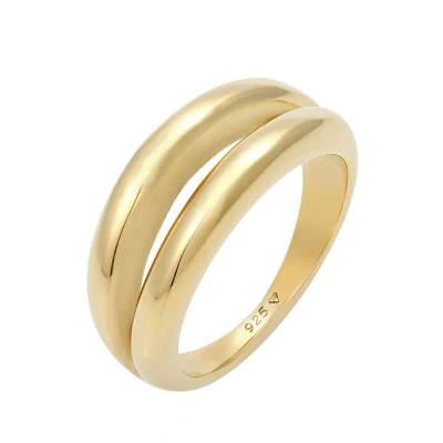 Afbeelding van Elli Basic Ring goldcoloured, Dames, Maat: 54, Gold coloured