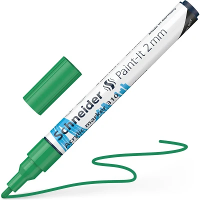 Afbeelding van Schneider acrylmarker Paint it 310 2mm groen S 120104