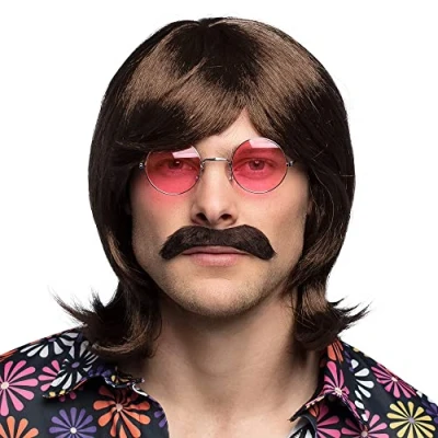 Image de perruque gary avec moustache 85722
