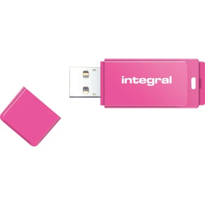 Afbeelding van USB stick 2.0 Integral 16Gb neon roze