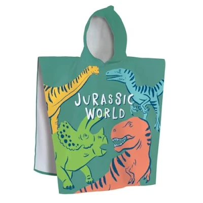 Afbeelding van Jurassic World Poncho / Badcape, Quatro 60 x 120 cm Katoen