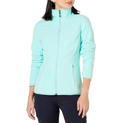 Image de Amazon Essentials Veste polaire douce à fermeture éclair intégrale pour femme (disponible en grande taille), bleu turquoise, taille M
