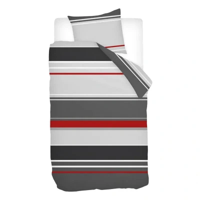 Afbeelding van Snoozing Basha Dekbedovertrek Eenpersoons 140x200/220 cm + 1 kussensloop 65x65 Grijs