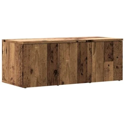 Afbeelding van vidaXL Tv meubel 80x34x30 cm bewerkt hout oud houtkleurig