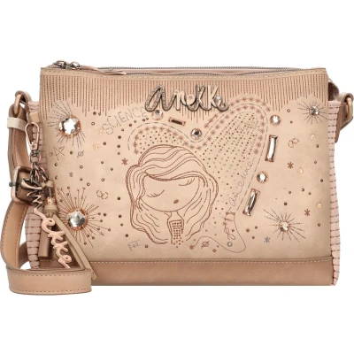 Afbeelding van Anekke Schouderriem voor dames van kunstleer met verstelbare riem en ritssluitingen 3 vakken accessoires Afmetingen 28 x 19 x, Meerkleurig