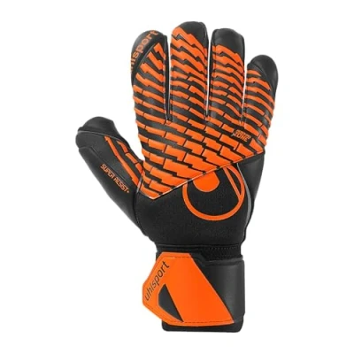 Afbeelding van Uhlsport Super Resist+ HN Black Fluo Orange Keepershandschoenen Maat 7