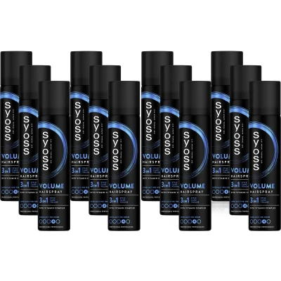 Afbeelding van Syoss Volume Haarspray 12x75 ml Voordeelverpakking