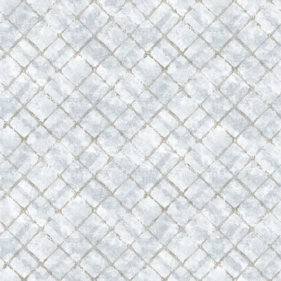 Afbeelding van Noordwand Homestyle Behang Tiles blauw en taupe