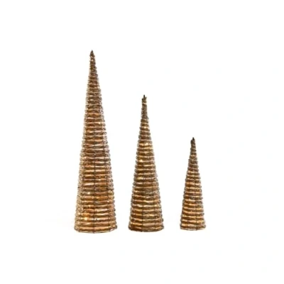 Afbeelding van Kerstversiering DKD Home Decor Wit Natuurlijk 20 x 80 cm (3 Onderdelen)