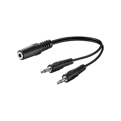 Image de Adaptateur jack 3.5mm Femelle stéréo / 2 x 3.5 mm Mâle mono 0.20 m