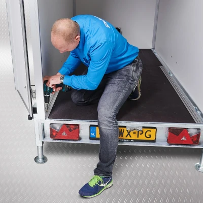 Afbeelding van Bindrail voor aanhangwagens 150 cm, inclusief 2 spanogen