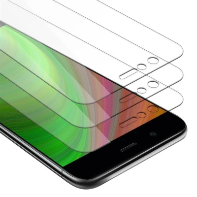 Afbeelding van Cadorabo 3x Screenprotector geschikt voor Huawei NOVA 2 Beschermende Pantser Film in KRISTALHELDER Getemperd (Tempered) Display beschermend glas 9H hardheid met 3D Touch