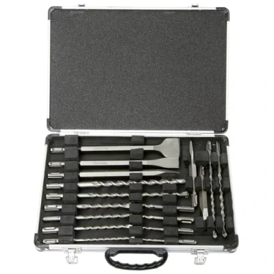 Image de MAKITA D 42444 Jeu de forets et burins SDS Plus 17 pièces