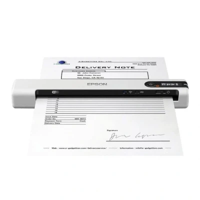 Image de Epson WorkForce DS 80W Scanner de documents Capteur d&#039;images contact (CIS) A4 600 dpi x jusqu&#039;à 15 ppm (mono) / (couleur) 300 pages par jour USB 2.0 Wi Fi(n)