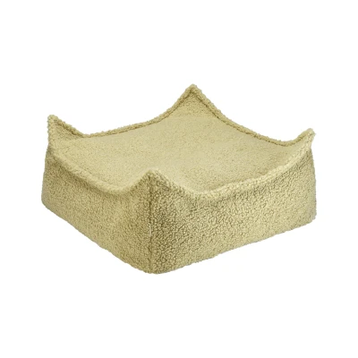 Afbeelding van Wigiwama Teddy Square Ottoman / Poef 80x70x50cm Matcha