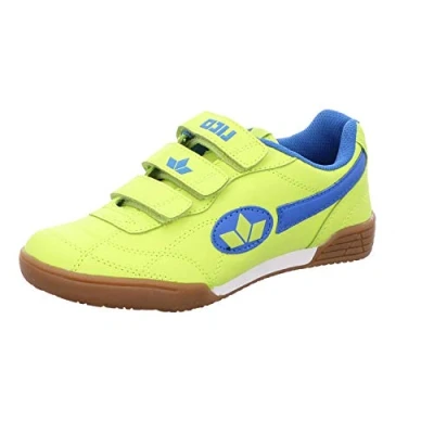 Afbeelding van Lico Bernie V Multisport Indoorschoenen, uniseks, kinderen, Geel Lemon Blau Blauw