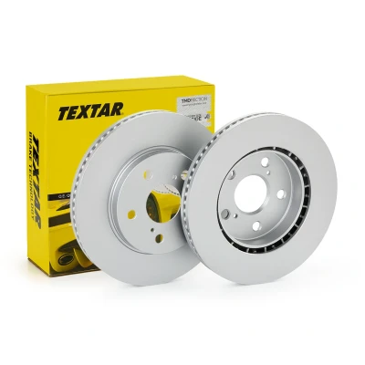 Afbeelding van TEXTAR Remschijf TOYOTA: Corolla XII Estate 25mm 05/07 114,3mm interne ventilatie Gecoat 92341103 T435120239,4351202390 Remschijven