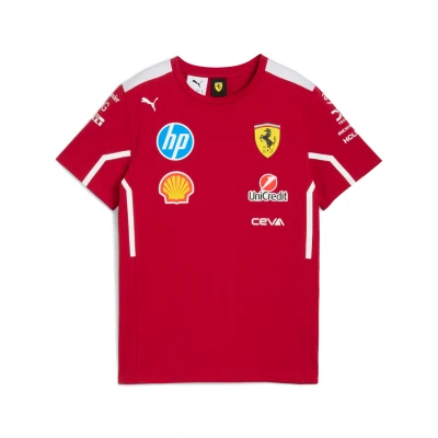 Image de T shirt Team Scuderia Ferrari HPÂ 2025 Enfant et Adolescent