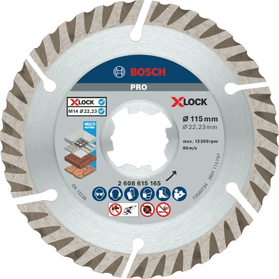 Image de BOSCH 2608615165 Roue diamantée x LOCK Standard pour Universal 115 22,23 2,0 10 mm