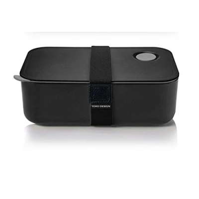 Image de YOKO DESIGN LUNCH BOX HERMETIQUE 1000 ml, Plastique, Noir, :19.5 x 6.8 12.2 cm