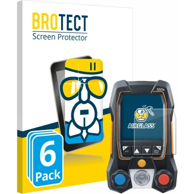 Afbeelding van BROTECT Screenprotector voor Testo 550s Folie Beschermfolie Beschermglas transparant (6 Stuks)
