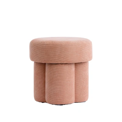 Afbeelding van Light &amp; Living Poef CURTEA Ø42x43cm Oranje