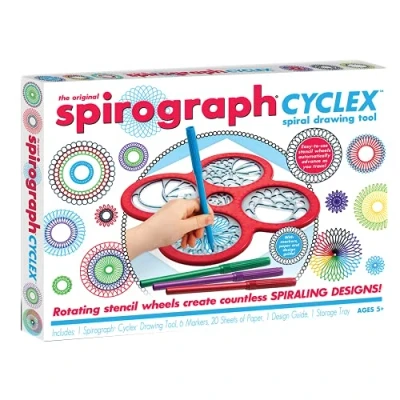 Image de Spirograph dessinateur Cyclex33 cm rouge/transparent 29 part