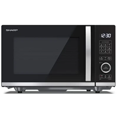 Afbeelding van Sharp YC QG204AE B Magnetron Zwart 800 W Grillfunctie, Met display